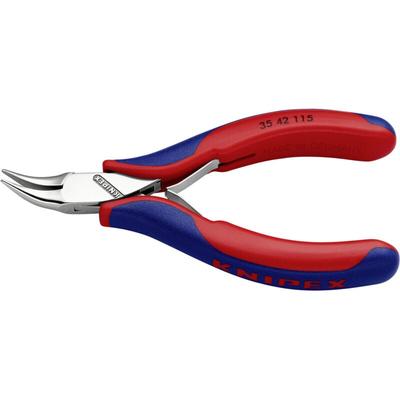 Knipex 35 42 115 SB Elektronik- u. Feinmechanik Flachrundzange 45° gebogen 115 mm