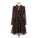 J.Crew Casual Dress - Mini: Brown Leopard Print Dresses - New - Women's Size X-Small