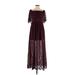 Baltic Born Casual Dress: Burgundy Dresses - Women's Size Small