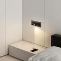 Applique intérieure acrylique métal moderne minimaliste chambre salle à manger bureau lumière chaude 19cm 110-120v 220-240v