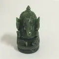 Ganesha Buddha Statue Elefanten Gott Skulptur Ganesh Figur Mann-made Jade Stein Garten Hause