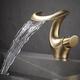 Robinet lavabo - Jet pluie Plaqué Montage Extérieur Mitigeur un trouBath Taps