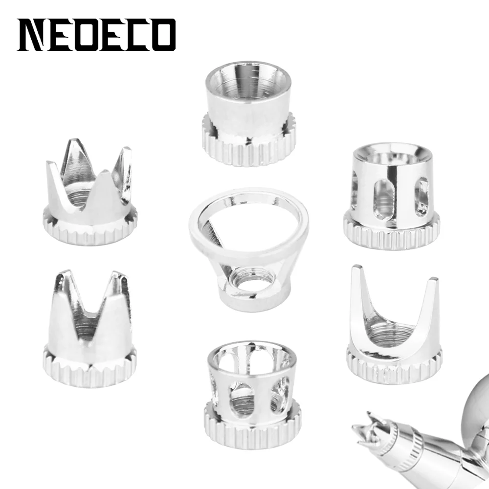 Airbrush-Abdeckkappe, Zubehör, Krone, Tomahawk, hohle Kondensation, Entfernungsform, Airbrush-Lüfterkappen, geschlossen, Spritzschutzkappe Image