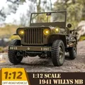 Fms 1:12 2 4 für willys mb scaler willys jeep g 4wd rtr crawler klettern skala militär lkw buggy rc