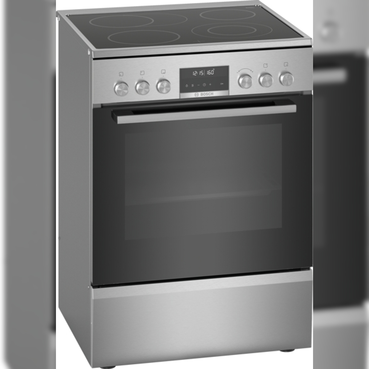 Bosch Serie 6 HKS79U250 freistehender Elektroherd, Edelstahl Image