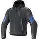 Alpinestars Zaca Air Venom impermeabile Moto Tessile Giacca, nero-blu, dimensione 2XL