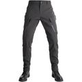 Pando Moto Triton Slim pantaloni tessili da moto impermeabili, nero, dimensione 34