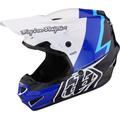 Troy Lee Designs GP Volt Casco da motocross, nero-bianco-blu, dimensione M