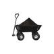 Carrello da giardino con funzione di ribaltamento rimorchio metallico 250 kg verde.