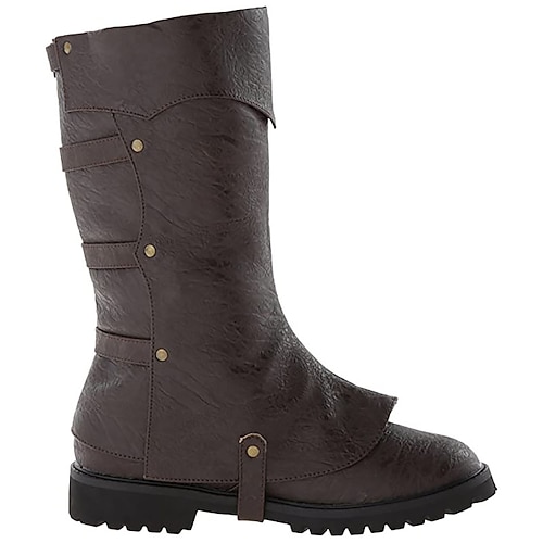 Retro Vintage Mittelalterlich Renaissance Schuhe Gamaschen Stiefelüberzüge Pirat Ritter Wikinger Kreuzritter Kostüm Herren Damen Unisex Seeräuber Steampunk Halloween Karneval Maskerade Veranstaltung Image