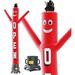 Air Dancers Inflatable Tube Man Set - 10ft Tall Wacky Waving Inflatable Dancing Tube Guy with 12-Inch Diameter Blower for Business Promotion - Open Red