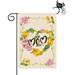 YCHII Garden Yard Flag inch Happy Motherâ€™s Day Double Sided Summer Seasonal Flag Loving Heart Wreath Carnation Flower Decor Unfading Durable Weatherproof Polyester for Outside Lawn