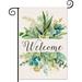 YCHII Spring Decor Garden Flag es Floral Leaves Welcome Flag Vertical Double Sided Outdoor Spring Decoration Farmhouse Small Flag for Yard Lawn Home Decor