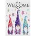 GZHJMY Watercolor Magic Gnomes Garden Flag 12 x 18 Inch Vertical Double Sided Welcome Yard Garden Flag Seasonal Holiday Outdoor Decorative Flag for Patio Lawn Home Decor Farmhous Yard Flags