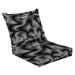 Outdoor Deep Seat Cushion Set 24 x 24 Abstract marble texture seamless pattern Modern endless curve ornament Deep Seat Back Cushion Fade Resistant Lounge Chair Sofa Cushion Patio Furniture Cushion