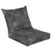 Outdoor Deep Seat Cushion Set 24 x 24 Slate tile ceramic seamless texture square dark gray map Deep Seat Back Cushion Fade Resistant Lounge Chair Sofa Cushion Patio Furniture Cushion