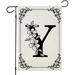 YCHII Monogram Letter K Garden Flags for Outside Classic Family Last Name Initial K Small Yard Flags for Outdoor Personalized Gift for Summer Farmhouse Double Sided