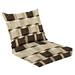 Outdoor Deep Seat Cushion Set 24 x 24 Ceramic Wall Tiles With High Resolution Interior Exterior Wall Deep Seat Back Cushion Fade Resistant Lounge Chair Sofa Cushion Patio Furniture Cushion