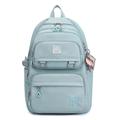 Men's Women's Backpack School Bag Bookbag Commuter Backpack School Daily Solid Color Nylon Large Capacity Waterproof Breathable Zipper Black Pink Blue