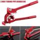 Tube Bender 3 in 1 Manual Tubing Bending Tools 0-180 Degrees 1/4, 5/16, and 3/8 Inch for Copper Aluminum Brass and Thin Stainless Steel Pipes