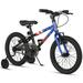 Glerc Amos 16 inch Kids Bike for Age 4 5 6 7 8 Year Old Boys Girls Road Bicycle with Dual Handbrakes & Training Wheel for Gift Blue