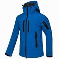 Men's Hiking Softshell Jacket Waterproof Hiking Jacket Hiking Fleece Jacket Winter Outdoor Thermal Warm Waterproof Windproof Breathable Outerwear Windbreaker Trench Coat Hunting Ski / Snowboard