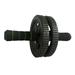 AntiGuyue Exercise Ab Wheel Roller Non-slip Sponge Handle Dual Wheels Abdominal Roller Wheel for Workout Fitness (Black)