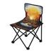 Sunset Mountain Landscape Portable Camping Chair Outdoor Folding Beach Chair Fishing Chair Lawn Chair with Carry Bag Support to 220LBS