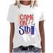 Aboser Game on 5th Grade T-shirts for Women 2024 Summer Baseball Mom Mama T Shirt Casual Short Sleeve Graphic Tees White Tee Shirts