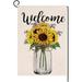 New Summer Sunflower Gard Flag Vertical Double Sided Welcome Summer Mason Jar Flowers Farmhouse Outside rations