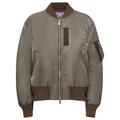 Zip-Up Nylon Bomber Jacket - Green - Sacai Jackets