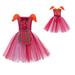 Rovga Toddler Kids Girls Role Play Fancy Party Mesh Tulle Dress Set Outfits 4-5 Years