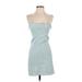 American Eagle Outfitters Casual Dress - Mini: Blue Marled Dresses - Women's Size Small