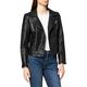 ONLY Petite Damen Onlgemma Faux Leather Biker Petit Otw Fn Kunstlederjacke, Schwarz, 36 EU