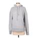 Pullover Hoodie: Gray Marled Tops - Women's Size P