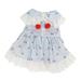 Rabbit Pet Clothes Little Pet Cherry Dress Pet Cherry Skirt for Rabbits Chinchillas Little Fragrant PigsBlue S