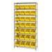 QUANTUM STORAGE SYSTEMS WR8-239YL Bin Shelving Wire 36X12 28 Bins Yellow