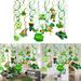 Dinmmgg 11 Single Screw Strap Fittings (3 Gold and 8 Green) 11 St Patricks Day Cards Yule Lads Ornament Acrylic Chandelier Garland Antique Glass Bead Garland Front Porch Christmas Decorations