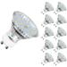 LED GU10 5W 60W Equivalent 600lm Warm White 2700K 120Â° Wide Beam LED Spot Light Bulbs Pack of 10
