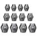 Chuck 12 Pcs Cable Clamp Bolts Electric Fences Splicer Single Wire Clips Stainless Steel