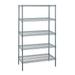 Quantum Storage Systems Quantum Wire Shelving 5 Shelf Starter Units 12 x 36 x 63 - Gray Epoxy