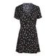 Tommy Jeans Damen Minikleid FLORAL aus Viskose, schwarz, Gr. S