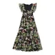 RED Valentino, Dresses, female, Black, XS, Summer Dress, Sleeveless Silk Blend