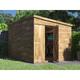 8ft x 10ft Shed Workshop Garden Storage Pressure Treated Wooden Overlord Pent