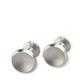 Round Titanium Cufflinks (Colour: Natural Titanium)