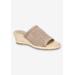 Wide Width Women's Jubilee Sandal by Easy Street in Natural Woven (Size 9 W)