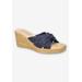 Women's Ghita Sandal by Franco Sarto in Navy Crepe (Size 11 M)