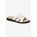 Wide Width Women's Skai Sandal by Franco Sarto in White (Size 9 W)