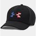 Under Armour Accessories | New Under Armour Blitzing Hat Men's Freedom Stretch Cap Xl/Xxl Fitted Usa Flag | Color: Black | Size: Os