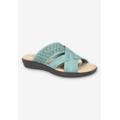 Wide Width Women's Coho Sandal by Franco Sarto in Turquoise (Size 10 W)